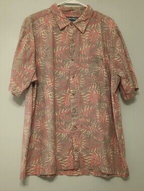 Men's West Marine Tropical Hawaii Short-Sleeve Button Up Shirt 2XL
